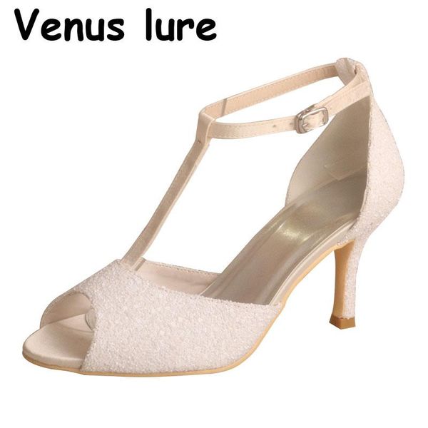 

sandals wedopus glitter summer for women with ankle strap stiletto heel 8cm, Black