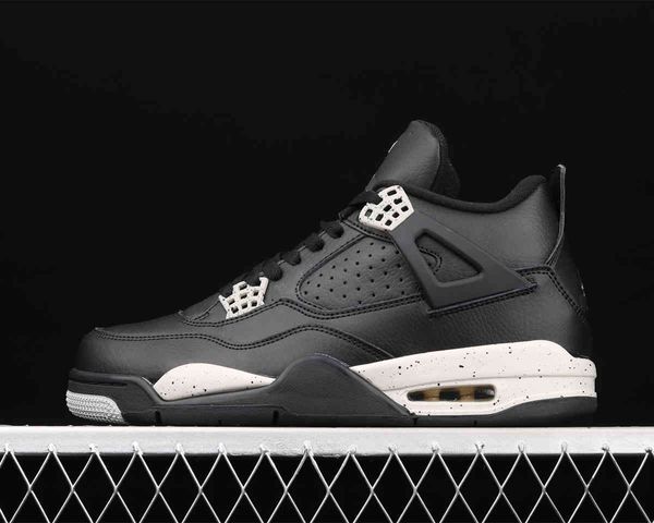 

black white jumpman 4 4s fashion shoe mens womens basketball shoes