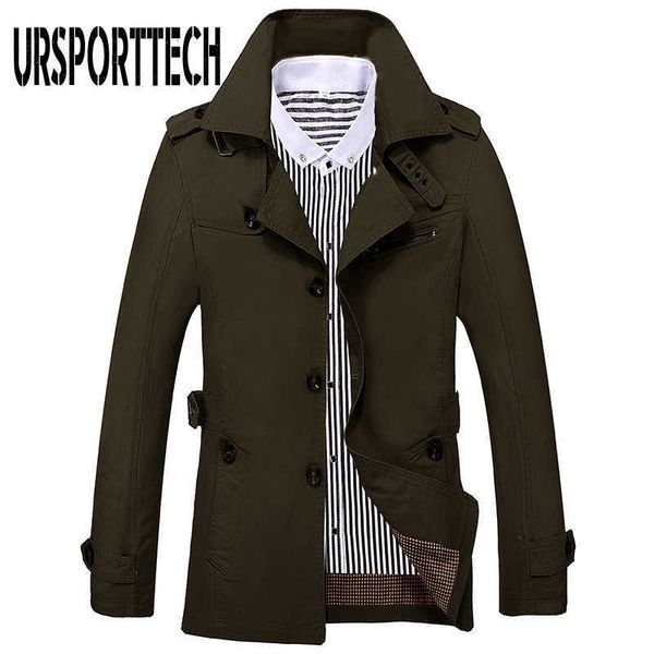 

autumn mens jackets and coats fashion casual breathable cotton cargo windbreaker jacket male slim fit solid thin coat 210528, Black;brown