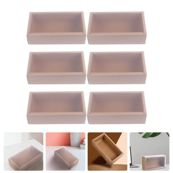 

gift wrap 6pcs multi-purpose paper boxes soap holders diy wrapping