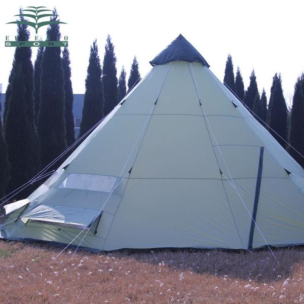 

tents and shelters luxury large singler layer 10persons outdoor camping tent with waterproof anti-wind traveling in good quality