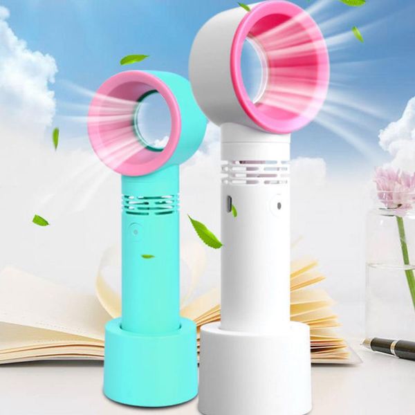 

electric fans portable bladeless hand held cooler mini usb no leaf handy fan 360 degrees an outdoor office