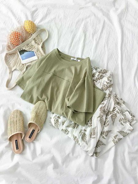 

summer skirt set women beach style green high waist wrap + solid casual female two piece fashion boho et 210601, White