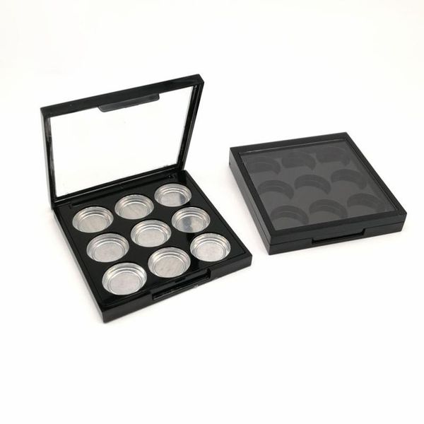 

9 color empty eye shadow case, 9 slot empty lipstick palette dia 20mm
