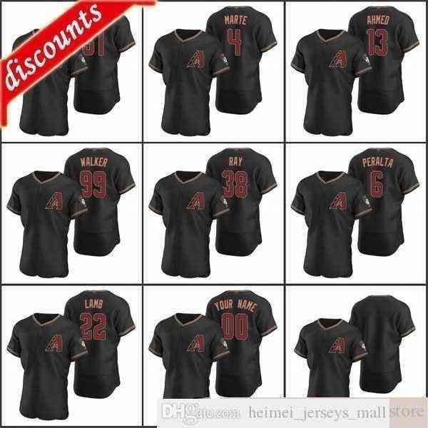 

2022 men #25 archie bradley baseball jerseys stitched 4 ketel marte 22 jake lamb 51 randy johnson custom women youth crimson authentic, Black