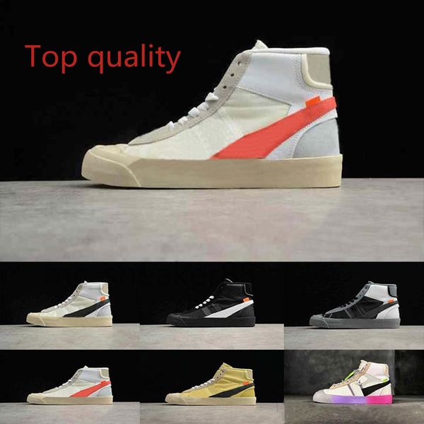 

2021 casual blazer mid o w women 2.0 grim reaper all hallows eve serena williams white men women outdoor shoes sports sneakers, Black