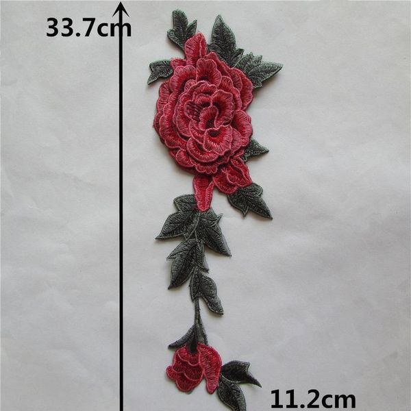 

multiple colour embroidery lace fabric 3d flower application laces collar diy sewing trimmings craft supplies dress acc qylbbb, Black