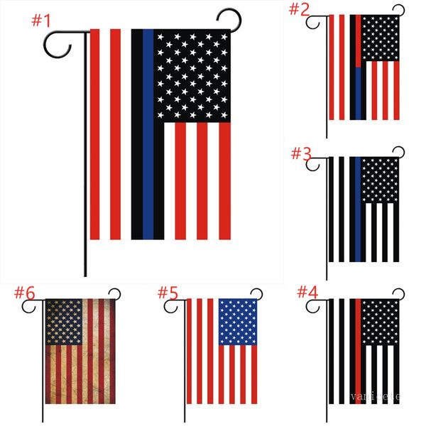 30 * 45 cm amerikanische Flagge, rote Streifen, Gartenflaggen, Digitaldruck, Outdoor-Dekoration, Flagge im 6-Stil, T500876