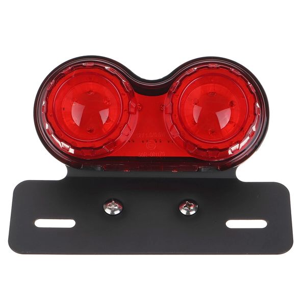 Fanale posteriore per motocicletta 12V LED Freno posteriore Indicatore luminoso targa rossa