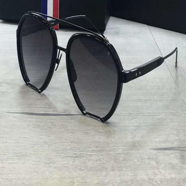 

grey occhiali box wib luxury-pilot gradient lenses glasses sole sonnenbrille sunglasses designer sunglasses new da sun gold/ black mtlxd, White;black