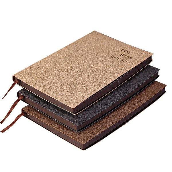 

notebook, portable office stationery business note soft leather car line notebook(3 copies) notepads, Purple;pink