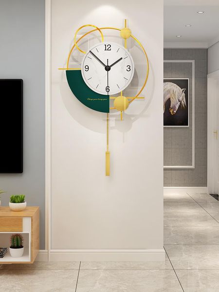 

wall clocks creativity nordic clock living room large silent pendulum modern design reloj pared grande home decor ll50wc