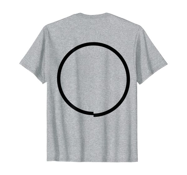 

broken circle ocd shirt, White;black
