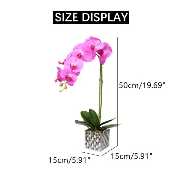 

decorative flowers & wreaths artificial butterfly orchid potted plant wedding party home el decoration bonsai pot plants ornaments decor c