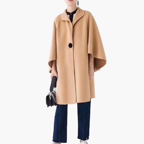 

designer women's taipingpeng 2020 winter counter new long woolen coat wear e, Black