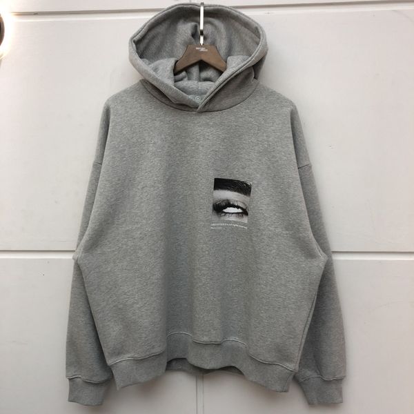 

2021 new oversize arnodefrance hoodie men women washed do old inside out eye printing pullover xndg, Black