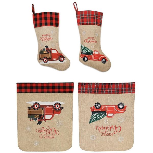 

chair covers 2pcs christmas & 2x tree hanging party xmas decor santa socks