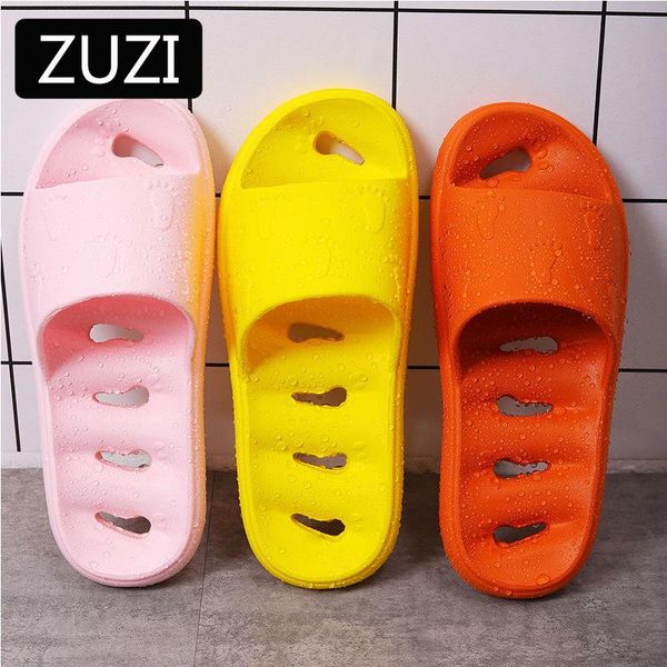 

slippers bathroom female summer indoor bathing water leaking non-slip soft bottom couple hollow no comfortable, Black
