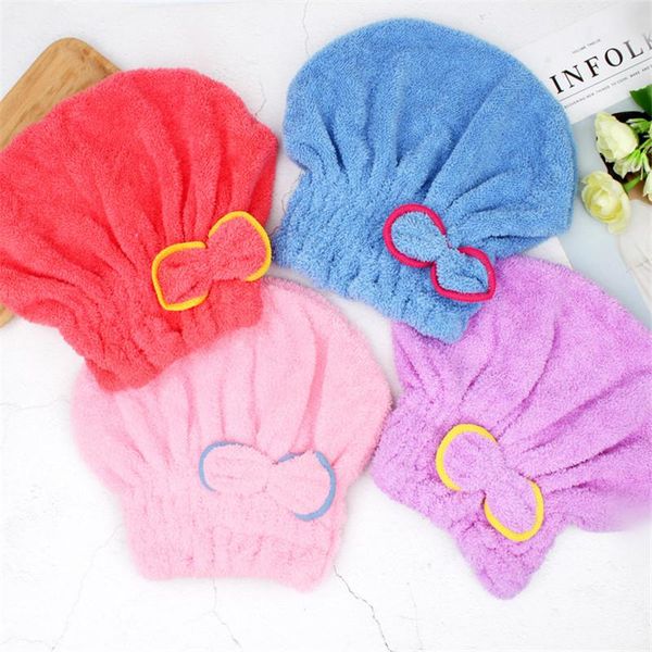 

towel tn bath cap women hair drying hat makeup ponytail holder lady water absorbent soft microfiber bathroom accessories