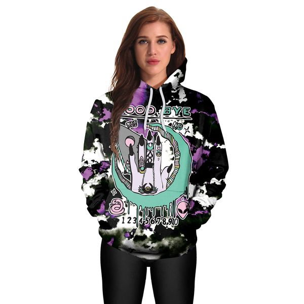

women's hoodie new men's sweater fashion advanced design sense s casual loose autumn sweaters b101-065, Black