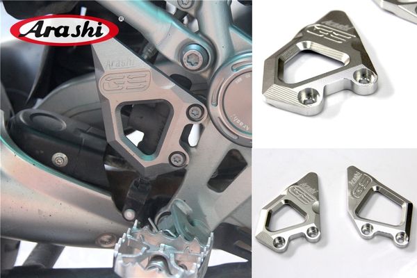 

arashi cnc footrest foot peg heel guard plates motorcycle for bmw r1200gs / r 1200 gs adv adventure 2013 - 2018 2014 2015 2016 2017