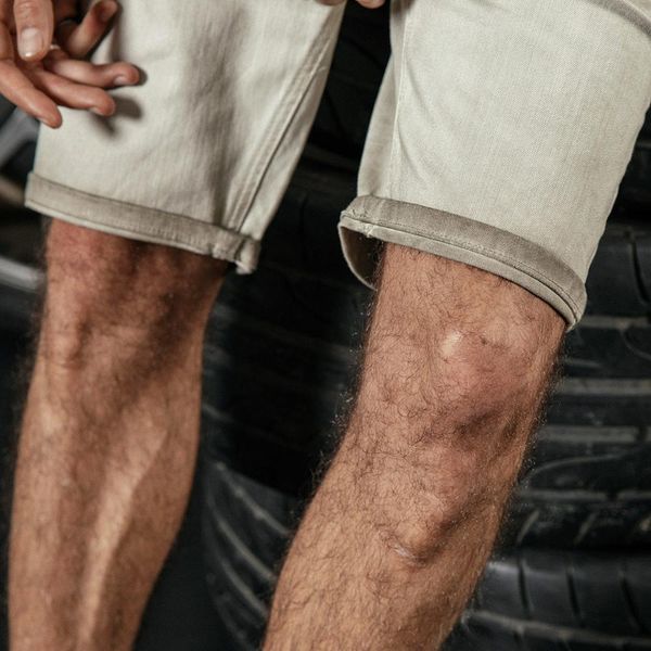 

2021 summer new dark washed denim shorts men casual knee length vintage short jeans plus size brand clothing 180080 x7jm, White;black