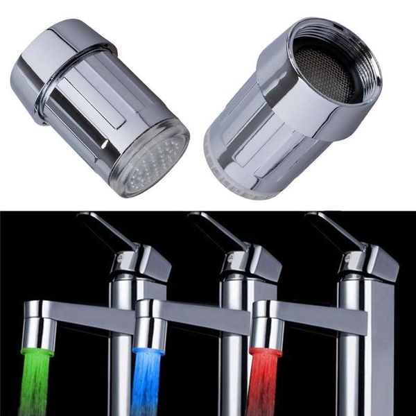 

kitchen faucets light-up led water faucet 7 colors rgb color light changing bathroom accessories