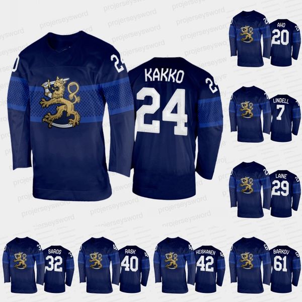 

finland home jersey 2022 winter kaapo kakko esa lindell juuse saros aleksander barkov patrik laine teuvo teravainen tuukka rask miro heiskan, Black;red