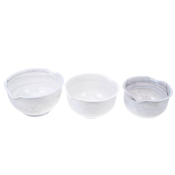 

bowls 3pcs salad vegetable fruit marbling serving