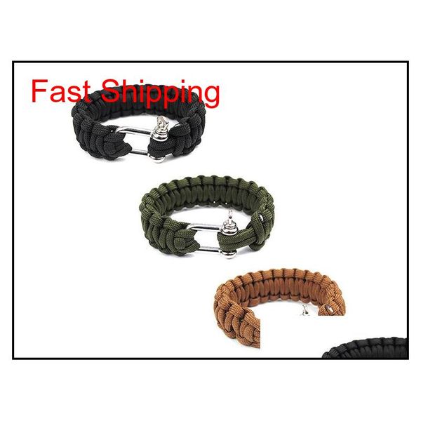 

10 pcs cobra paracord bracelets kit military emergency survival bracelet charm bracelets u jllhgj otsweet