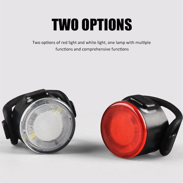 

500 mah mini led bicycle tail light usb chargeable bike rear lights ipx6 waterproof safety warning cycling light helmet