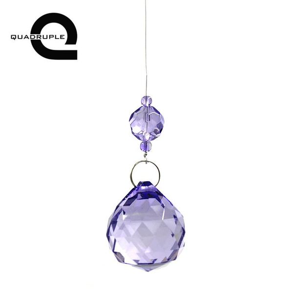 

chandelier crystal 1pc 1m clear purple glass beads chains hanging strands pendant diy home decor accessories