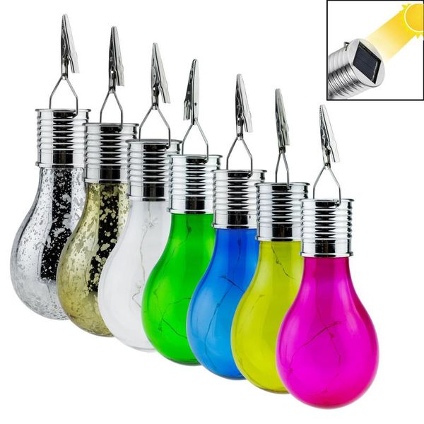 

strings clear red blue waterproof portable solar power outdoor garden hanging camping tent lanterns led string light bulb decor lamp