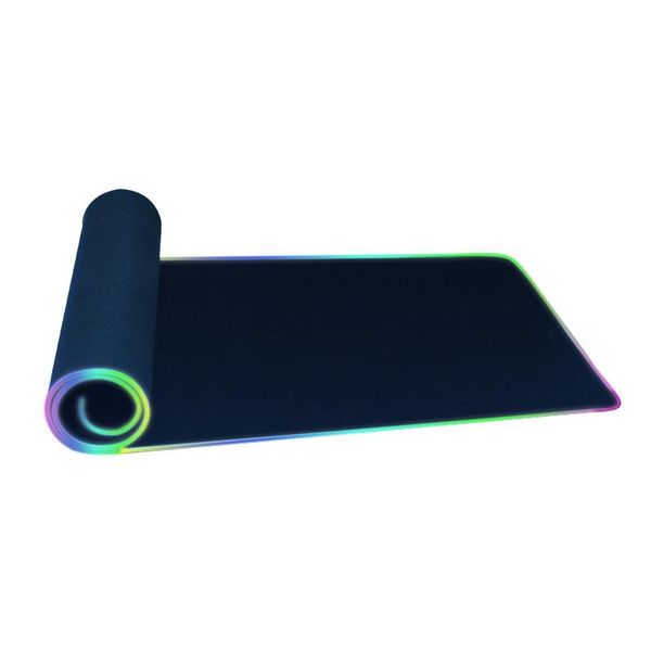 

mouse pads & wrist rests rgb soft large gaming pad oversize glowing led extended mousepad non-slip rubber base computer keyboard mat