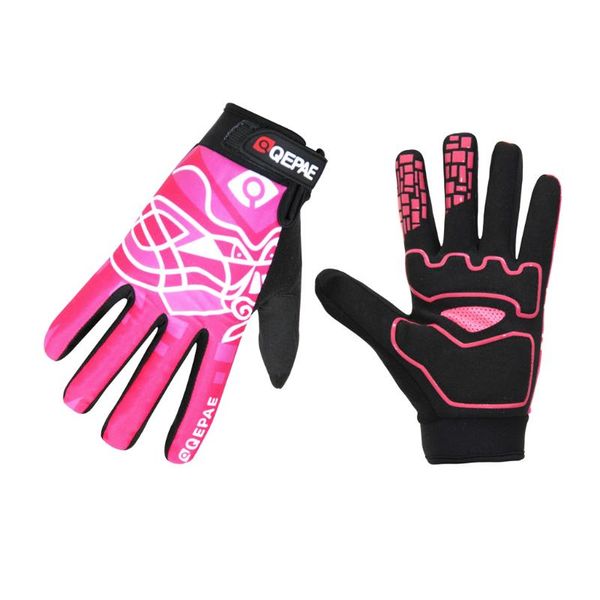 

cycling gloves windproof full finger shockproof m, Black