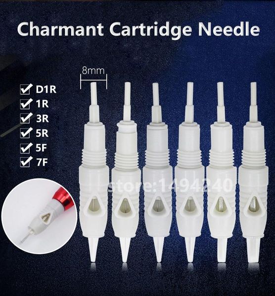

tattoo needles 100pcs screw microblading cartridge needle for charmant device permanent makeup machine pen