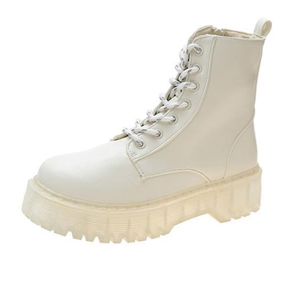 

boots women's 2021 autumn and winter fashion round toe mid-tube casual, Black