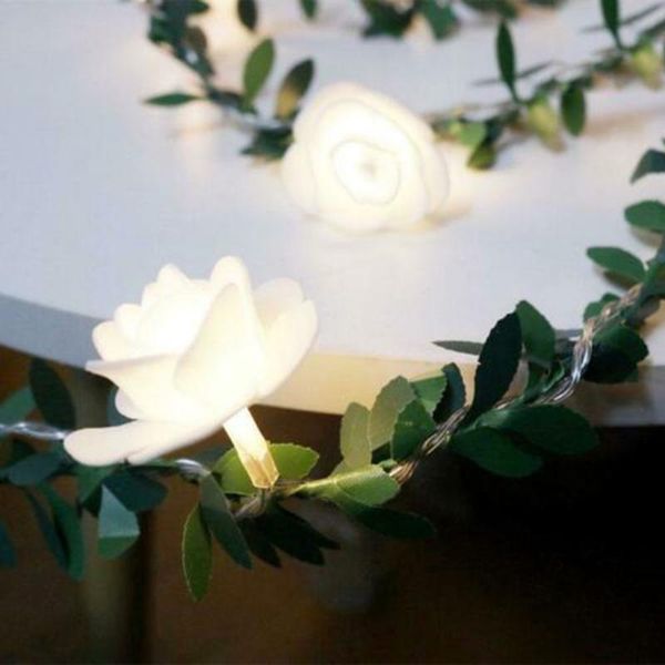 

decorative flowers & wreaths 1 *string light 10/20/40 led fake flower string fairy lights christmas tree wedding party home decor