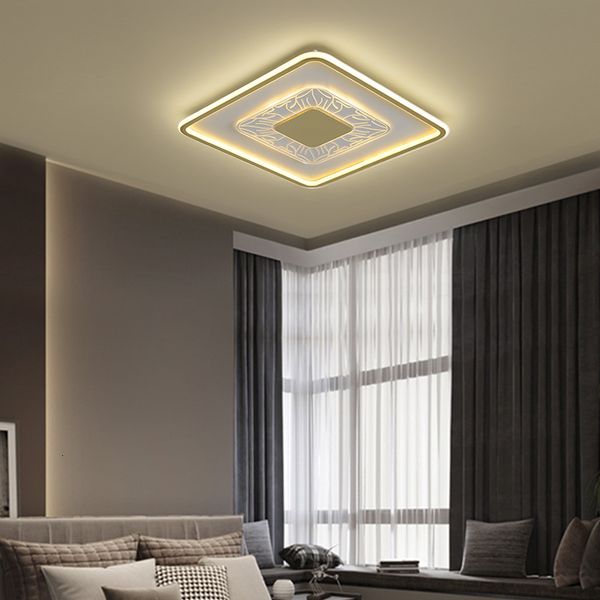 

2021 new ceiling living modern room ultra-thin gold kitchen remote darkening inside restaurant lamp 1i2g