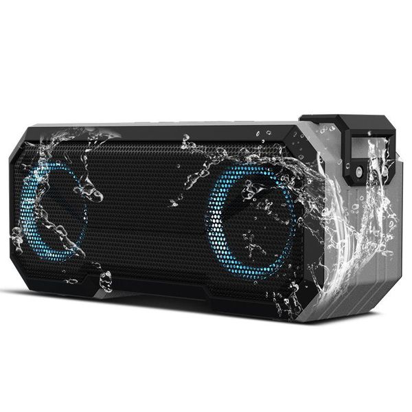 

outdoor speakers bluetooth-compatible speaker ipx7 waterproof luminous with power bank dual wireless audio
