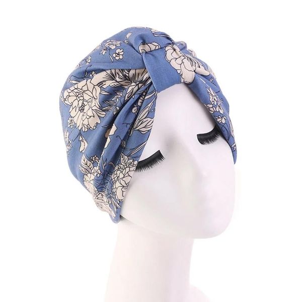 

scarves muslim turban bonnet for women fashion print inner hijab caps arab headwrap femme musulman hijabs head scarf, Blue;gray