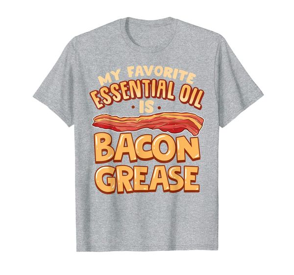 

my favorite essential oil is bacon grease keto clothing t-shirt, White;black