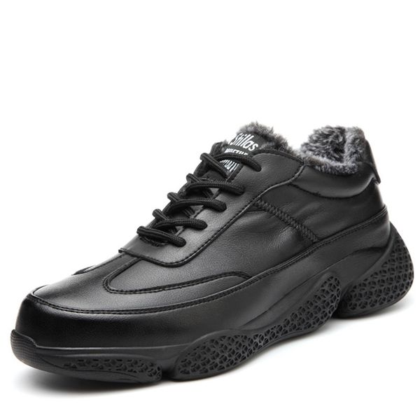 

safety shoes cotton winter plus velvet to keep warm non-slip anti-smash anti-puncture lightweight comfortable work 211217, Black;brown