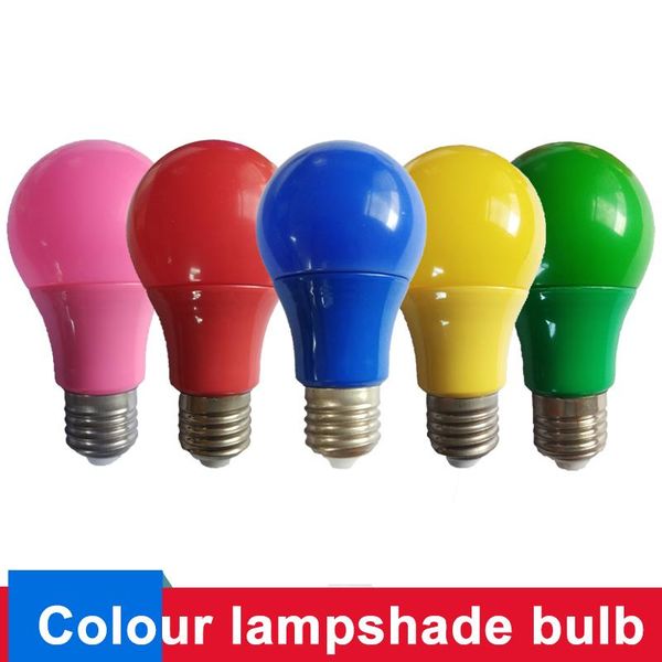 

bulbs colorful led bulb lamp e27 light 5w 7w 9w red blue green yellow pink lampada ampoule bombilla ktv party home decor lighting