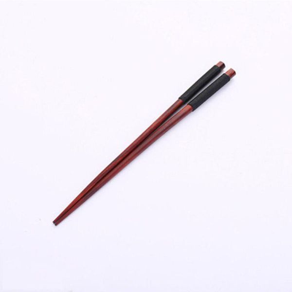 

chopsticks handmade chinese natural chestnut wood sushi set value gift tie tableware line wooden