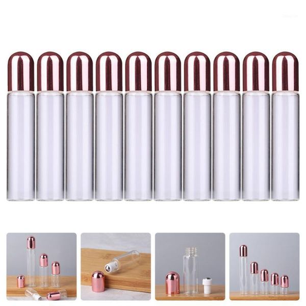 

storage bottles & jars 10pcs essential oil perfume glass roller bottle dispenser (3ml)