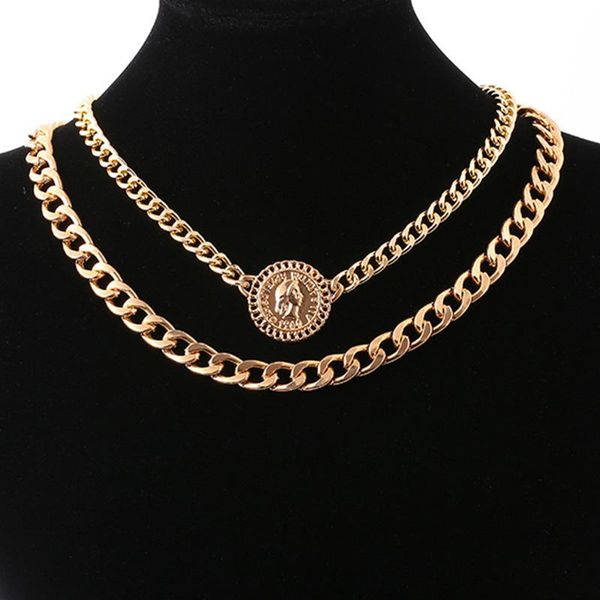 

chains deserve to the speed sell tong head tags alloy thick chain pendant with european and american hip hop jewelry xl793, Silver