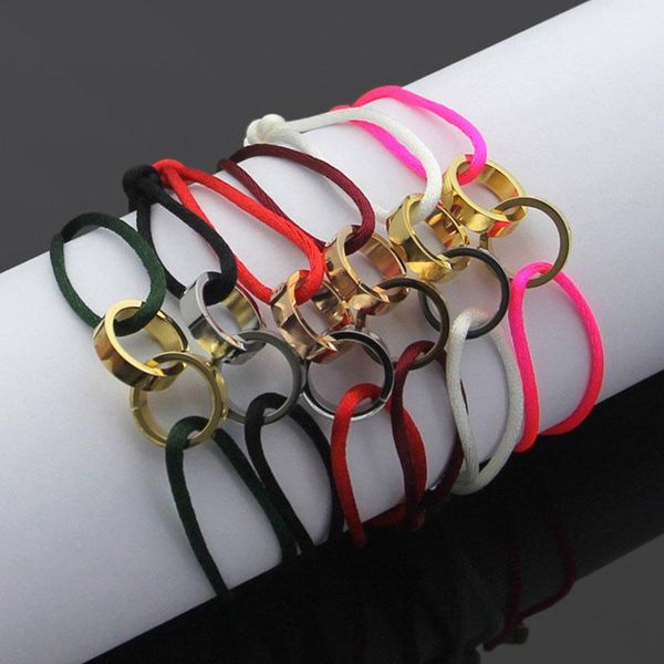 

link, chain vintage for men women color rope stainless steel adjustable couple accessories upper arm gift, Black