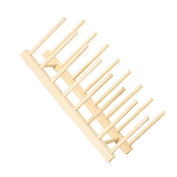 

hooks & rails 1pc kitchen drain rack 8-slots bowl storage plates holder gadget