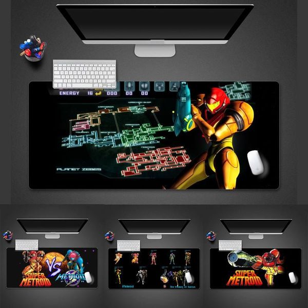 

mouse pads & wrist rests metroid customized anime durable rubber mat pad desk table protect gamer office large x xl non-slip laptop